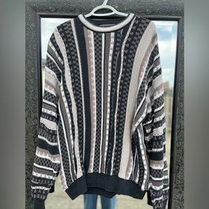 Vintage coogi like knit sweater